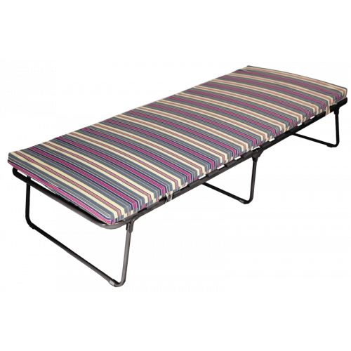 Кровать-тумба "Верона" на ламелях (каркас черный ткань разноцветная)