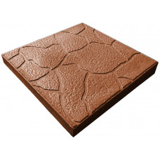 Плитка тротуарная Песчаник 30х30х3 коричневая