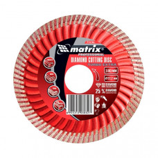 Диск алм.MATRIX Turbo Extra 180х22,2мм 73196 сухая резка MATRIX Professional