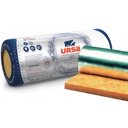 URSA М-11Ф 12500x1200x50 фольгированный для саун и бань (15 м2)