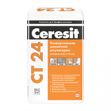 Штукатурка цементно-песчаная CERESIT СТ 24 для ячеистого бетона 25кг. (48шт)