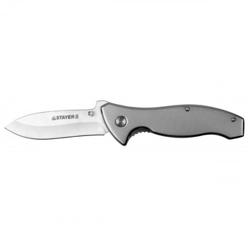 Нож складной с металлической рукояткой большой STAYER PROFI 47621-2