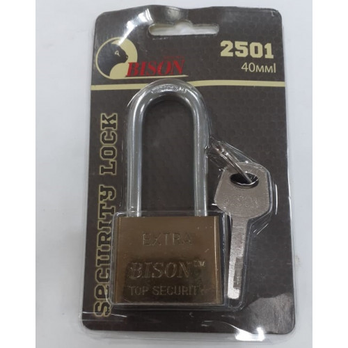 Замок навесной Bison Gold 2501 дл. дужка 40мм