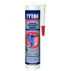 Герметик TYTAN силиконовый высокотемпературный красный 310мм