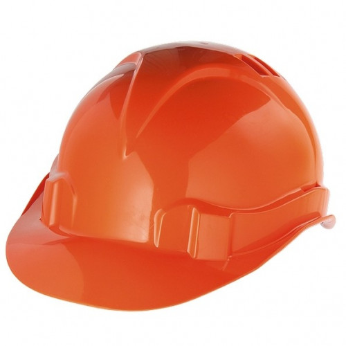 Каска защитная из ударопрочной пластмассы оранжевая СИБРТЕХ 89113