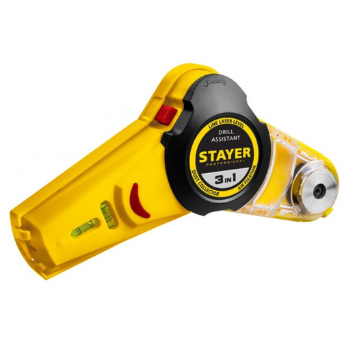 Уровень STAYER Drill Assistant с приспособление для сверления 7м точн. +/-1,5мм/м