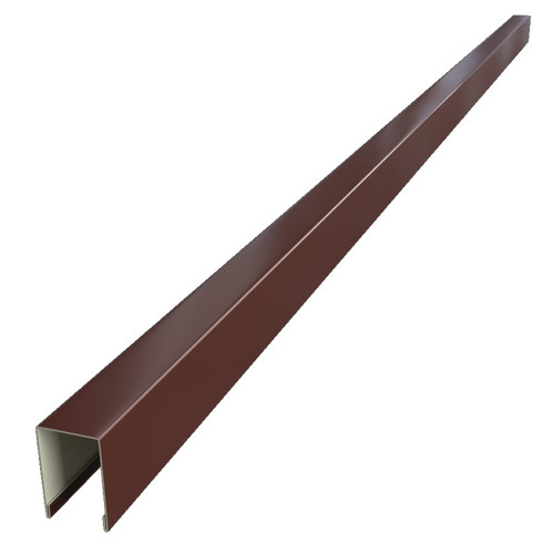 Планка заборная С8 коричневый (RAL 8017) 0,40х20х12х20х2000 мм.