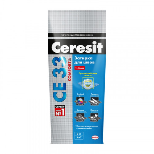 Затирка СЕ 33 №16 ГРАФИТ фольга 2кг