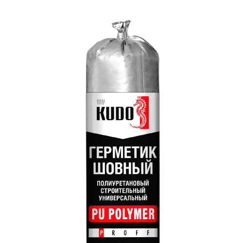 Герметик KUDO полиуретановый шовный PROFF PU40 серый 600мл KSP-453